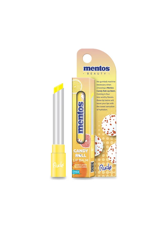 Rude Mentos Candy Roll Lip Balm - Citrus