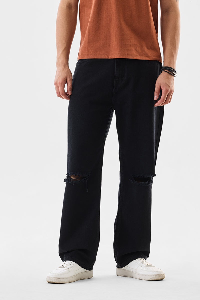 SNITCH Knee Rip Baggy Jeans - Image 1