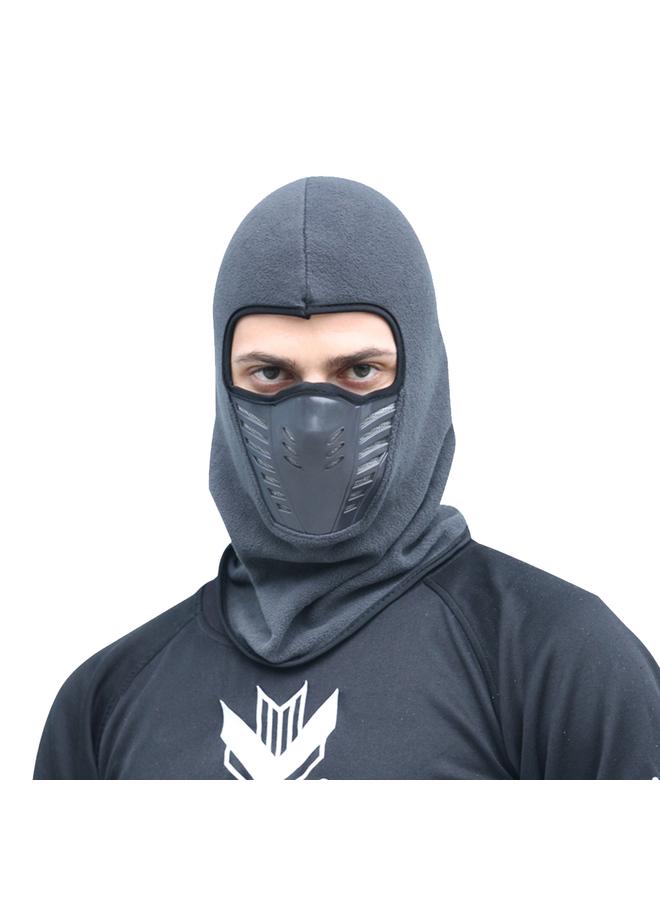 Generic Thicken Full Face Mask Windproof Warm Cap Scarf Outdoors Activities (Grey)  - Image 1