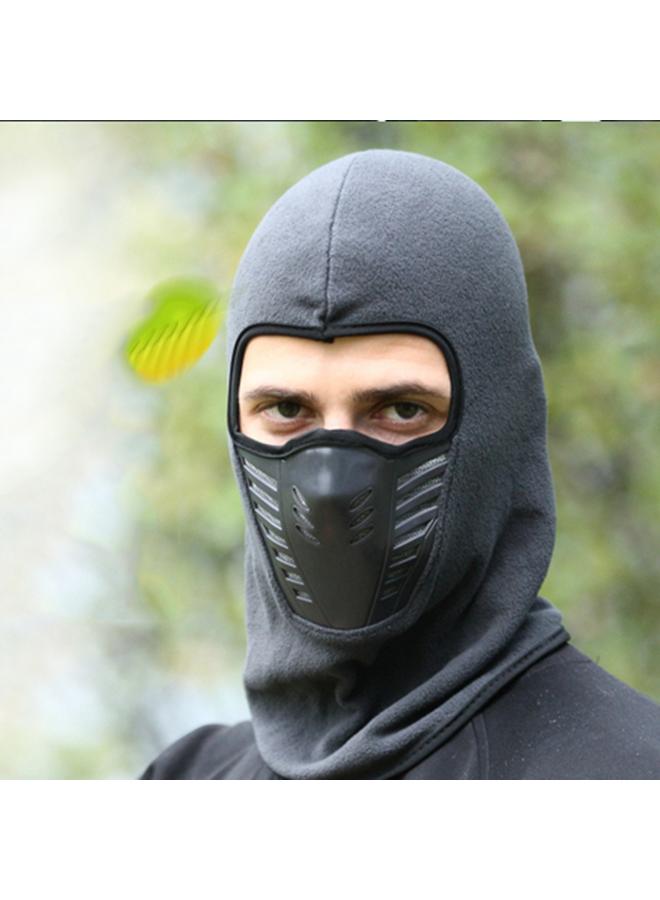 Generic Thicken Full Face Mask Windproof Warm Cap Scarf Outdoors Activities (Grey)  - Image 2
