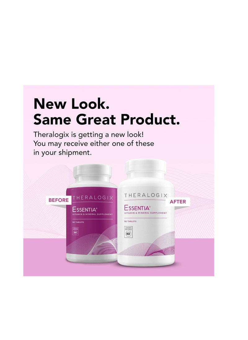 Theralogix Essentia Daily Multivitamin for Women with Iron 90 Tablets  - Image 2