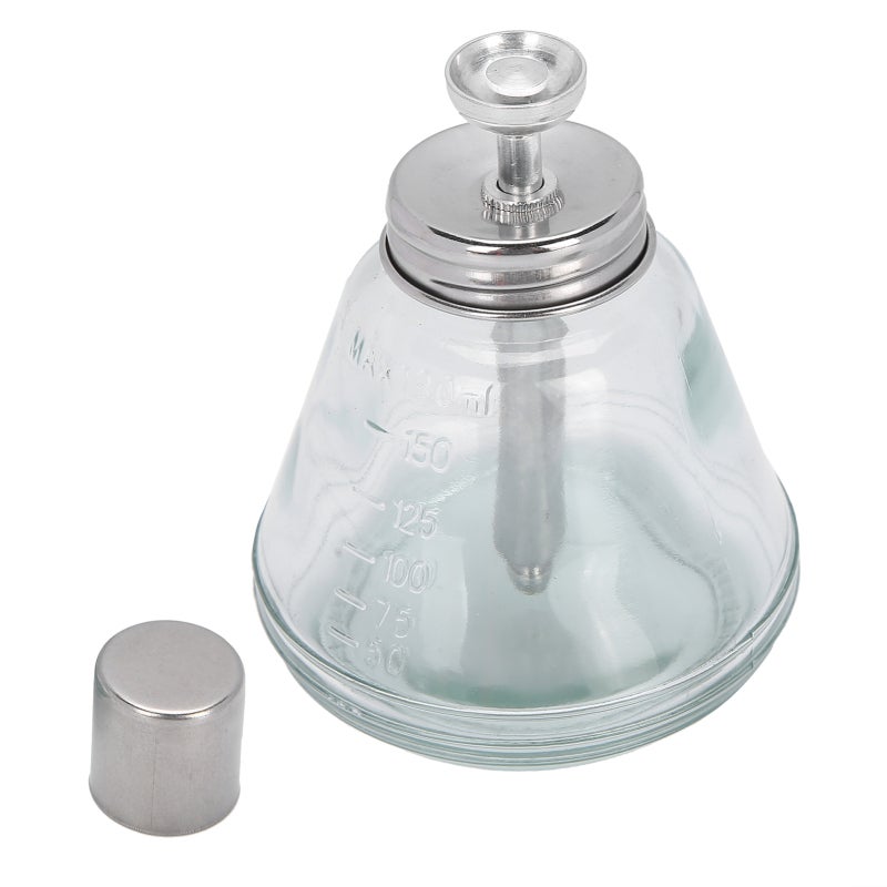 Refillable Pump Bottle: 1Pc Anti-Corrosion Aluminum Core Pump With Scale - Closed Valve Design Anti-Static Liquid Pump Dispenser For Nail Art Salon Home Maintenance - Image 3