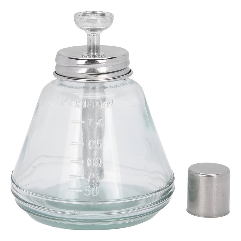 Refillable Pump Bottle: 1Pc Anti-Corrosion Aluminum Core Pump With Scale - Closed Valve Design Anti-Static Liquid Pump Dispenser For Nail Art Salon Home Maintenance - Image 5