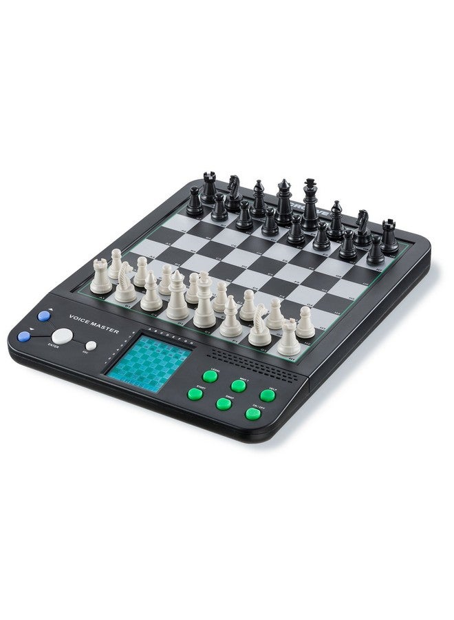 Croove Electronic Magnetic Chess and Checkers Set 10", 8-in-1 Board Games, Digital Staunton Chess Board Game Sets for Adults & Kids, Teenager Toys, Gifts for Boys and Girls Ages 7 8 9 10 11 12+ Years Old - Image 2