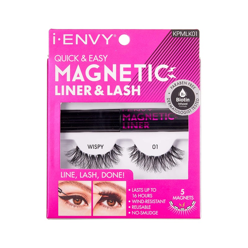 iENVY Magnetic Eyeliner and Eyelashes Kit Reusable Double Strength Eyelashes