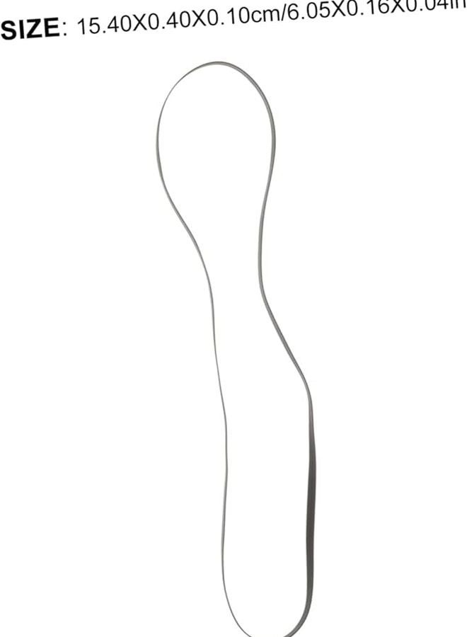 6 قطع حزام سير مطاطي أسود بديل لطاولة الدوران متوافق مع الفونوغرافات ومشغل التسجيلات - Image 3