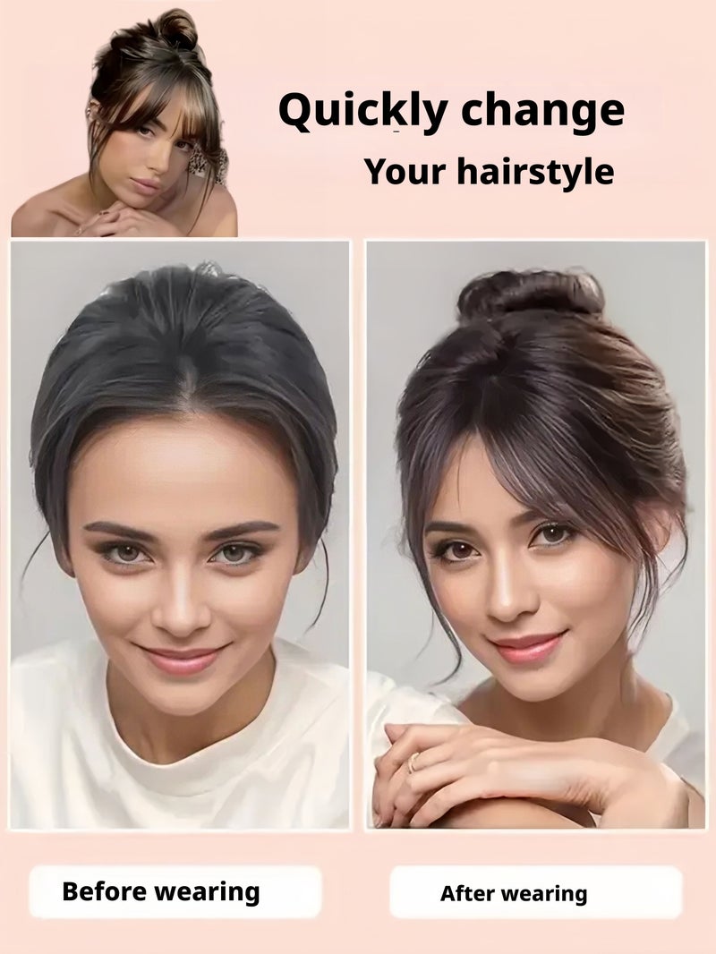 موموبي غرة شعر مستعار نسائي بأسلوب رومانسي فرنسي - Image 4