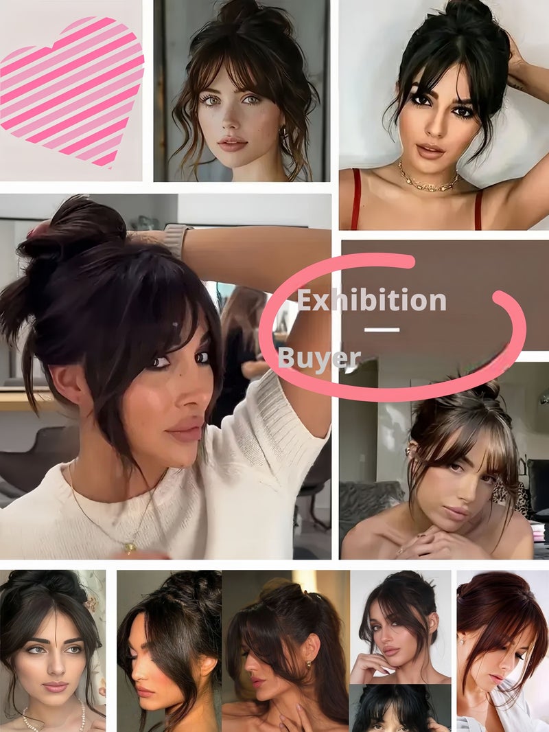 موموبي غرة شعر مستعار نسائي بأسلوب رومانسي فرنسي - Image 2