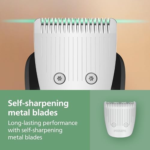 Norelco Philips All-in-One 9000 Series 25-Piece Trimmer - Electric Shaver and Clipper for Face, Beard, Head & Body, Self-Sharpening Full Metal Blades, 27 Length Settings (0.5-20 mm), MG9580/40 - Image 4