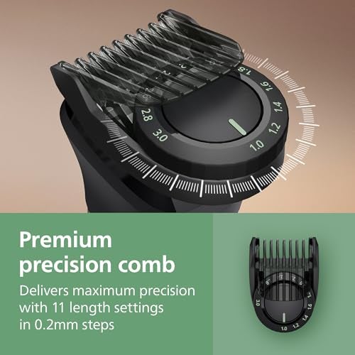 Norelco Philips All-in-One 9000 Series 25-Piece Trimmer - Electric Shaver and Clipper for Face, Beard, Head & Body, Self-Sharpening Full Metal Blades, 27 Length Settings (0.5-20 mm), MG9580/40 - Image 5