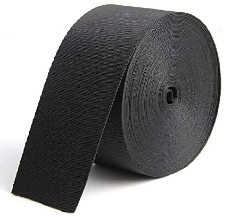 LIUSM 10 Yard Nylon Webbing StrapBlack Durable Flat Straps for OutdoorDIY Repair 2 inch