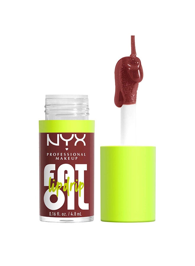NYX PROFESSIONAL MAKEUP Fat Oil Lip Drip, Moisturizing, Shiny, Vegan Tinted Lip Gloss, Non-Sticky Finish, 12H Hydration - SPRINKLE SPRINKLE - Image 1