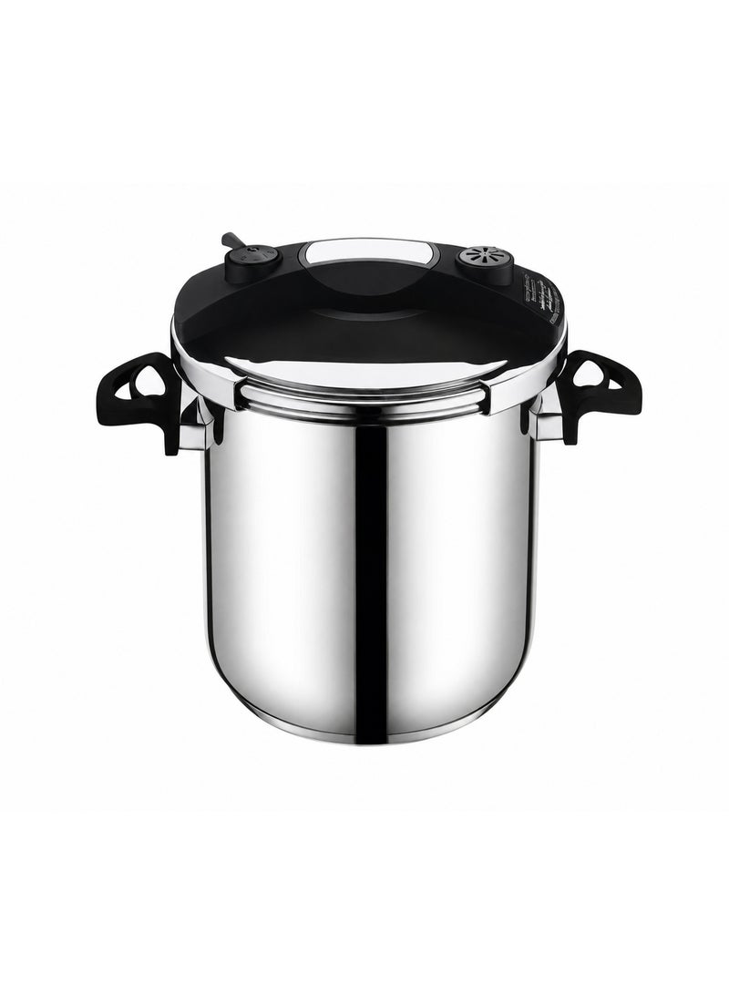 Solingerman TIBA 12L Stainless Steel Automatic Pressure Cooker, 24cm Heavy-Duty Pressure Cooking Pot