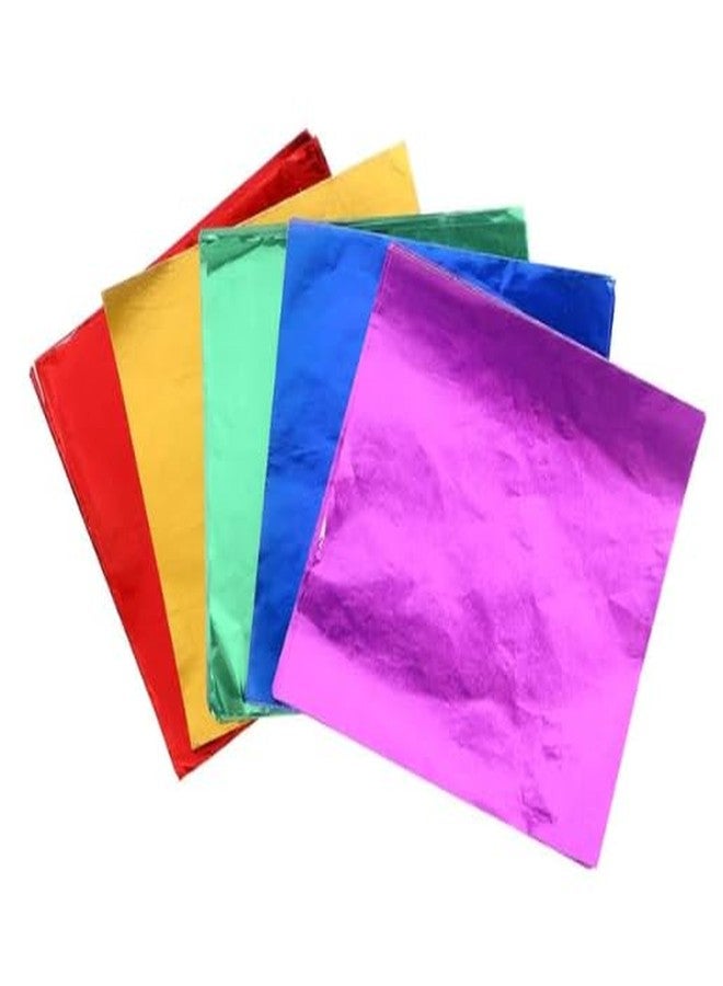 Foilman 500 Sheets Chocolate Wrappers Candy Wrappers Confectionery Foil sheets DIY Candy and Chocolate Wrapping For All Occasions Foil Wrappers - 3 x 3 Inch (Red) - Image 2