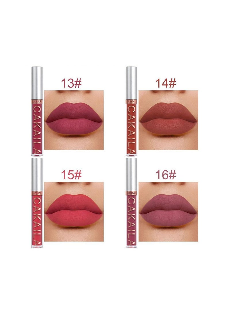 CAKAILA 6-Piece Matte Waterproof Liquid Lipgloss Set B  - Image 3