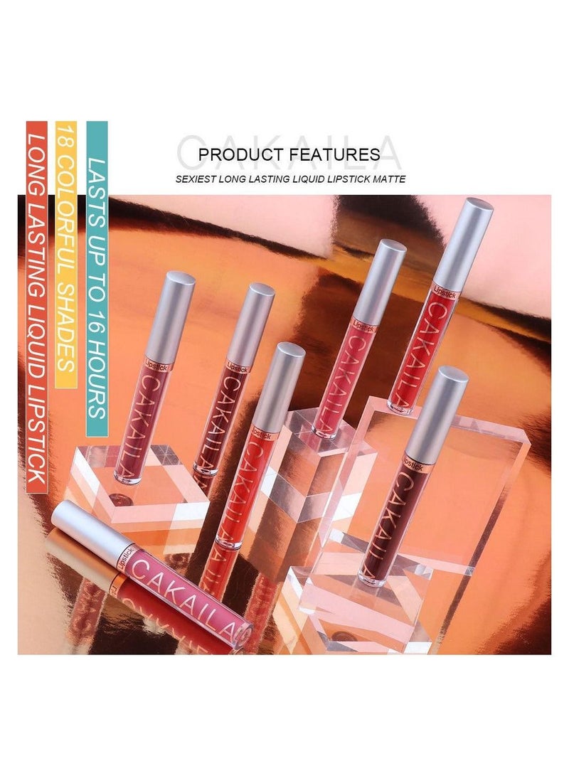 CAKAILA 6-Piece Matte Waterproof Liquid Lipgloss Set B  - Image 2