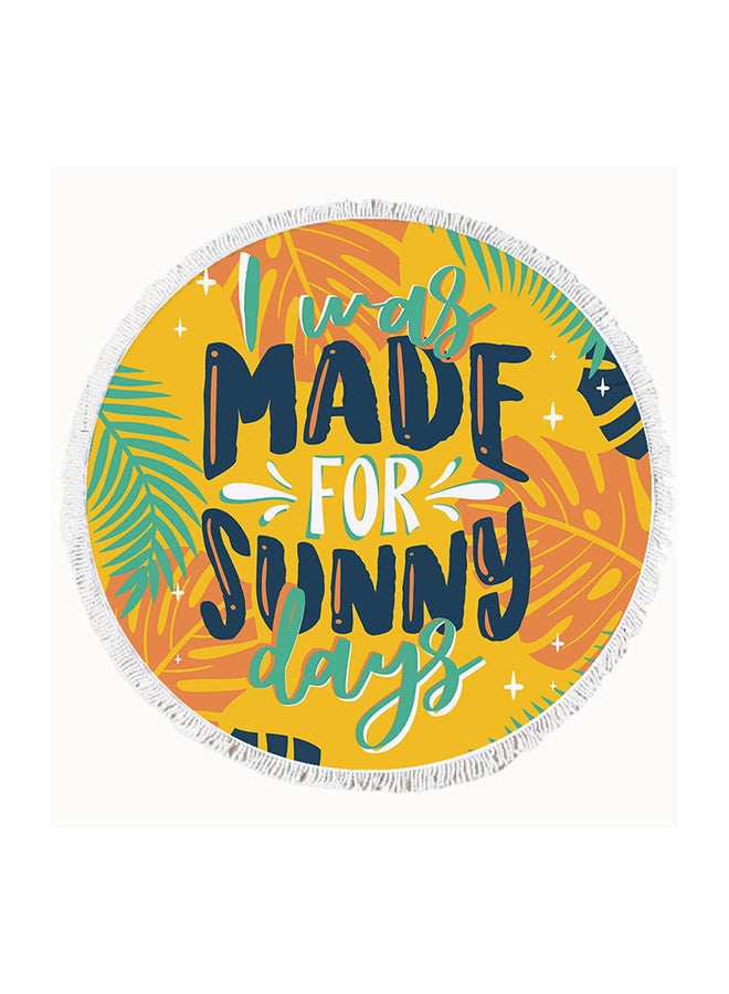 Home Print Double Layered Waterproof Beach Blanket 