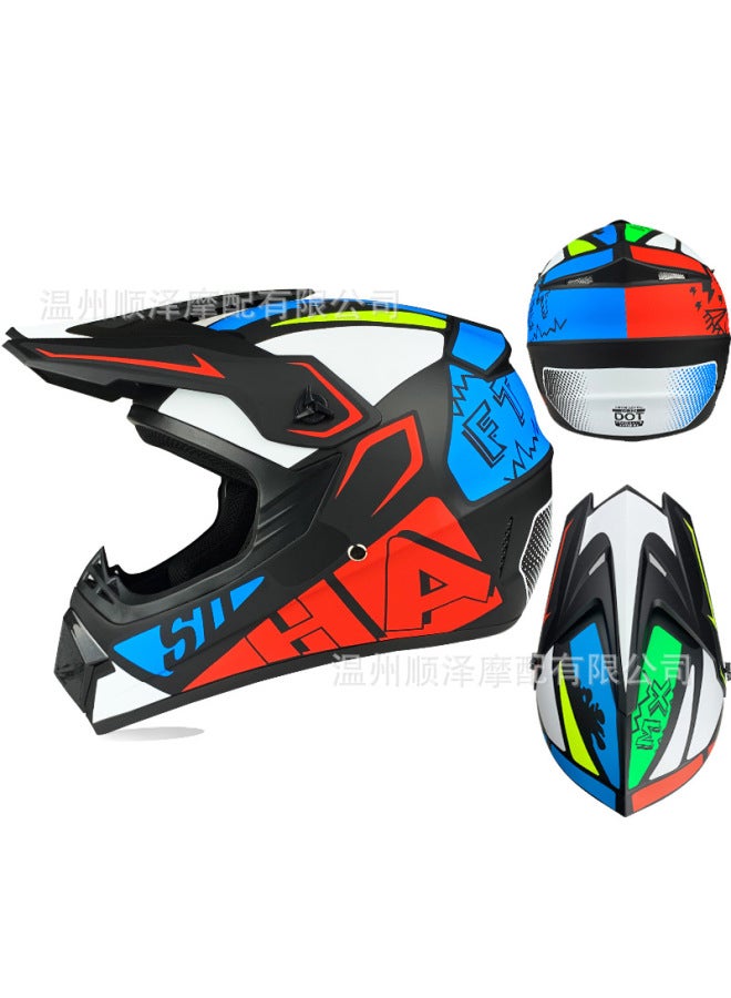 Specially Designed For Electric Vehicles, Beach Off-road Helmets, Mountain Downhill Cool Full-face Helmets For Kidsren And Teenagers, Go-kart Safety Helmets