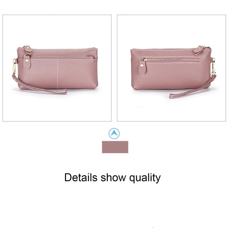 Women's Large Capacity Zip Around Wallet with Detachable Wristlet - Image 3