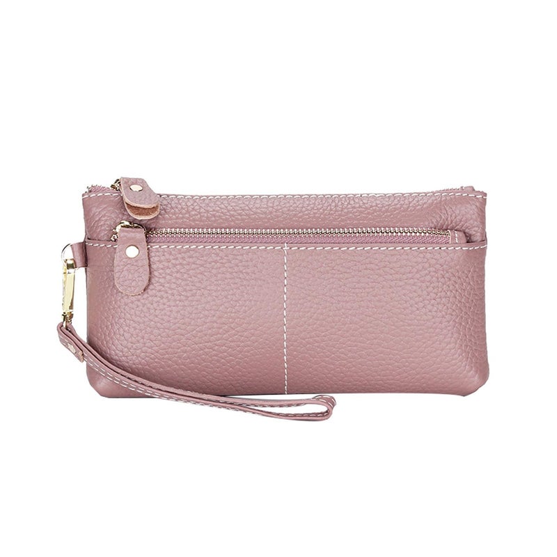 Women's Large Capacity Zip Around Wallet with Detachable Wristlet - Image 1