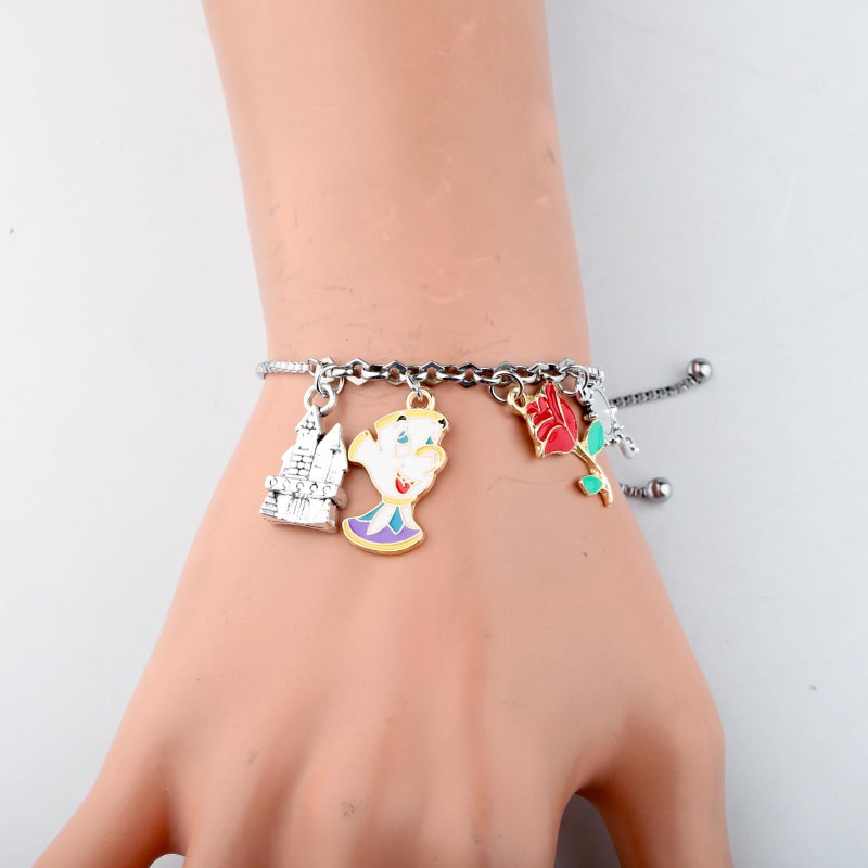 SEIRAA Beauty Belle Bracelet Fairytale Teapot Gifts Beast Movie Gifts Fairytale Belle Jewelry (FlowerMirror Brace) - Image 5