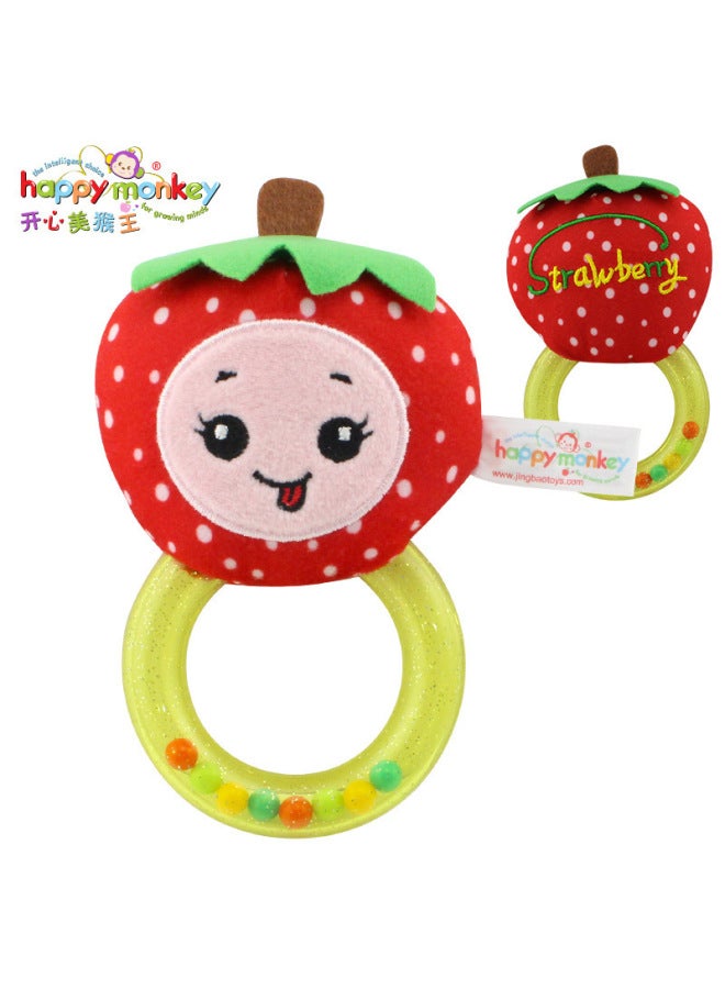 HAPPY Monkey Baby Hand Rattles 0-1 Years Old Cartoon Fruit Educational Toys Baby Hand Rattles - Image 3