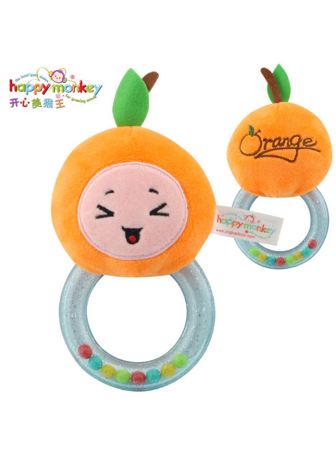 HAPPY Monkey Baby Hand Rattles 0-1 Years Old Cartoon Fruit Educational Toys Baby Hand Rattles - Image 4