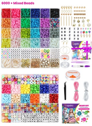 6000+ Pcs + Pony Beads Combo