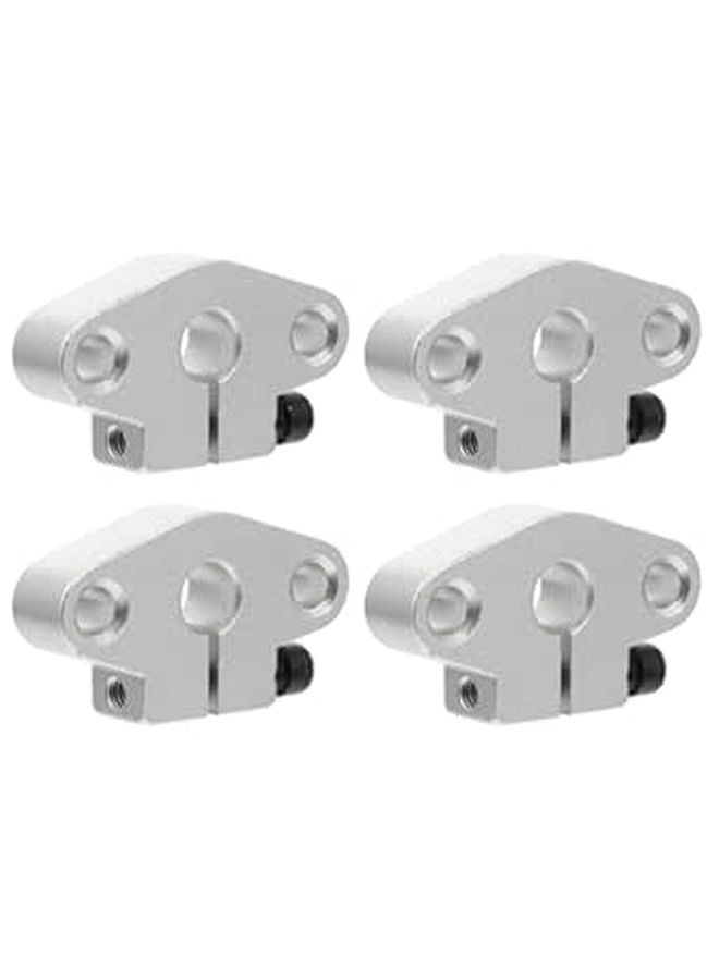 4pcs Aluminum Linear Shaft Clamp Support Bracket Horizontal Mount for 8mm Guide Rod - Image 1
