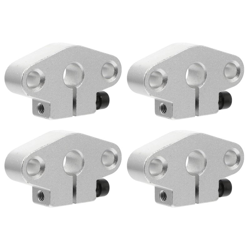 4pcs Aluminum Linear Shaft Clamp Support Bracket Horizontal Mount for 8mm Guide Rod - Image 2