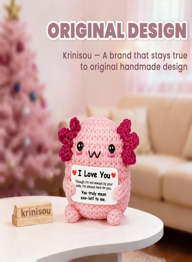 Krinisou I Love You Gifts for Girlfriend Boyfriend, Long Distance Relationship Axolotl Gifts, Small Cute Romantic Anniversary Birthday Valentine’s Day Presents for Couple - Image 2