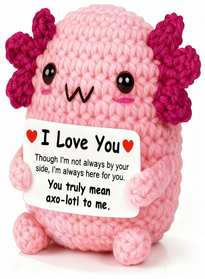 Krinisou I Love You Gifts for Girlfriend Boyfriend, Long Distance Relationship Axolotl Gifts, Small Cute Romantic Anniversary Birthday Valentine’s Day Presents for Couple - Image 1