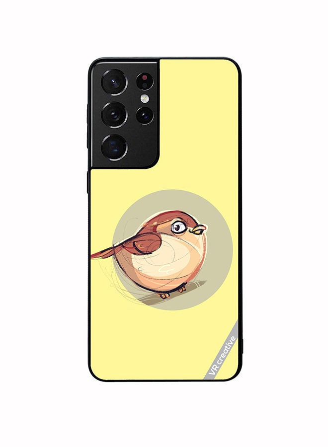 VR CREATIVE Protective Case Cover For Samsung Galaxy S21 Ultra 5G Little Sparrow Design Multicolour - Image 1