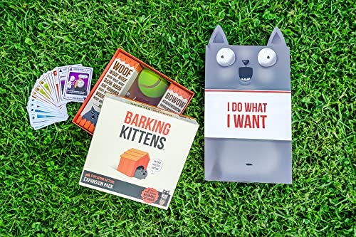 Exploding Kittens Barking Kittens Expansion Set - A Russian Roulette Card Game for Adults, Teens & Kids, Easy Family-Friendly Party Games - 20 Card Add-on - Image 2