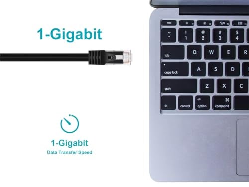 Monoprice Cat6 1ft Black Patch Cable UTP 24AWG 550MHz Pure Bare Copper Snagless RJ45 Flexboot Series Ethernet Cable - Image 5