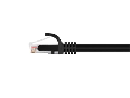 Monoprice Cat6 1ft Black Patch Cable UTP 24AWG 550MHz Pure Bare Copper Snagless RJ45 Flexboot Series Ethernet Cable - Image 2