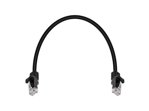 Monoprice Cat6 1ft Black Patch Cable UTP 24AWG 550MHz Pure Bare Copper Snagless RJ45 Flexboot Series Ethernet Cable - Image 4