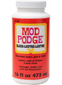 Mod Podge Complete Decoupage Kit Two 16Oz Bottles Waterbase Sealer/Glue (Matte Gloss Finish) With 4 Pk Foam Brush Set Clear  - Image 4