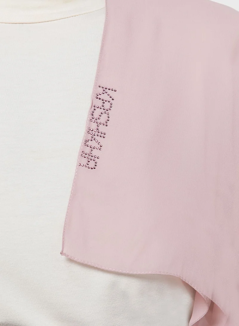 KASHKHA Chiffon Hijab With Stonework