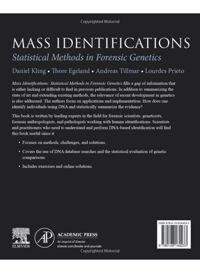 Mass Identifications: Statistical Methods in Forensic Genetics - Image 2