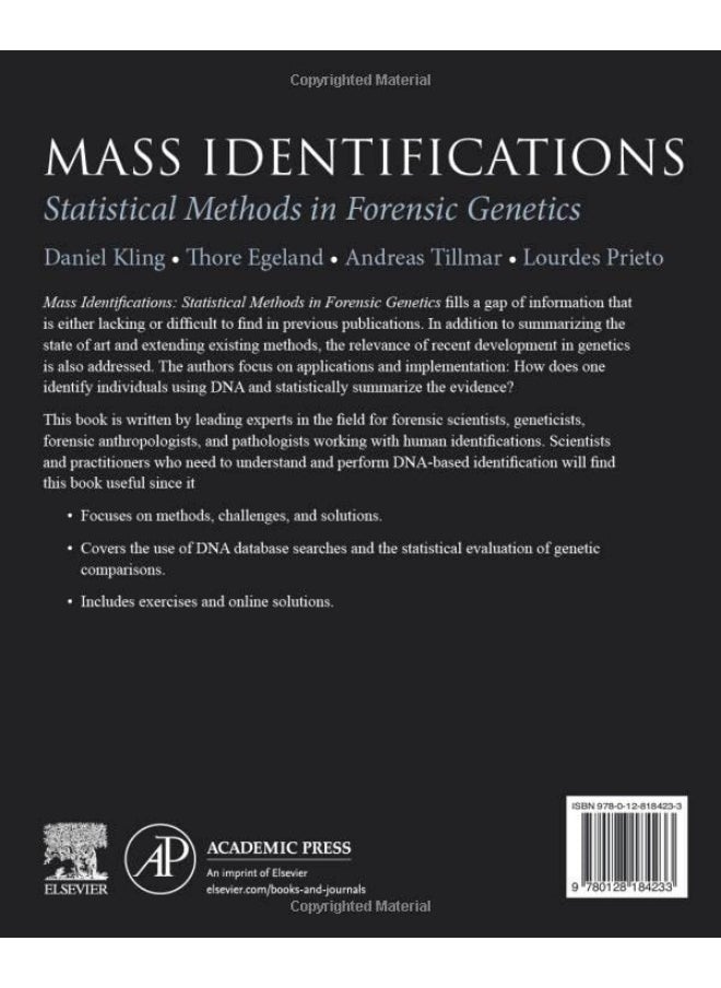 null - Mass Identifications: Statistical Methods in Forensic Genetics - Image 1