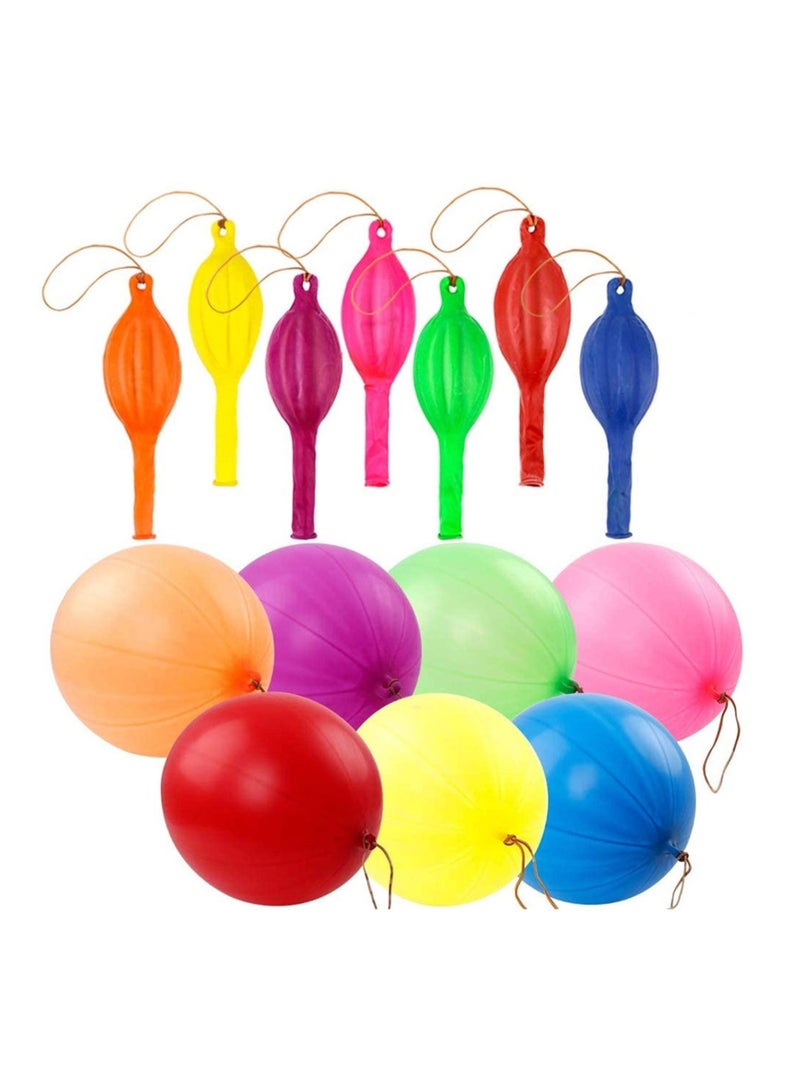 كابتن تيك KASTWAVE 50 Punch Balloons, Party Favors Neon Punching Balloons 18 Inches Assorted Colors Large Punch Balls for Birthday Fun Games Wedding Decoration - Image 1