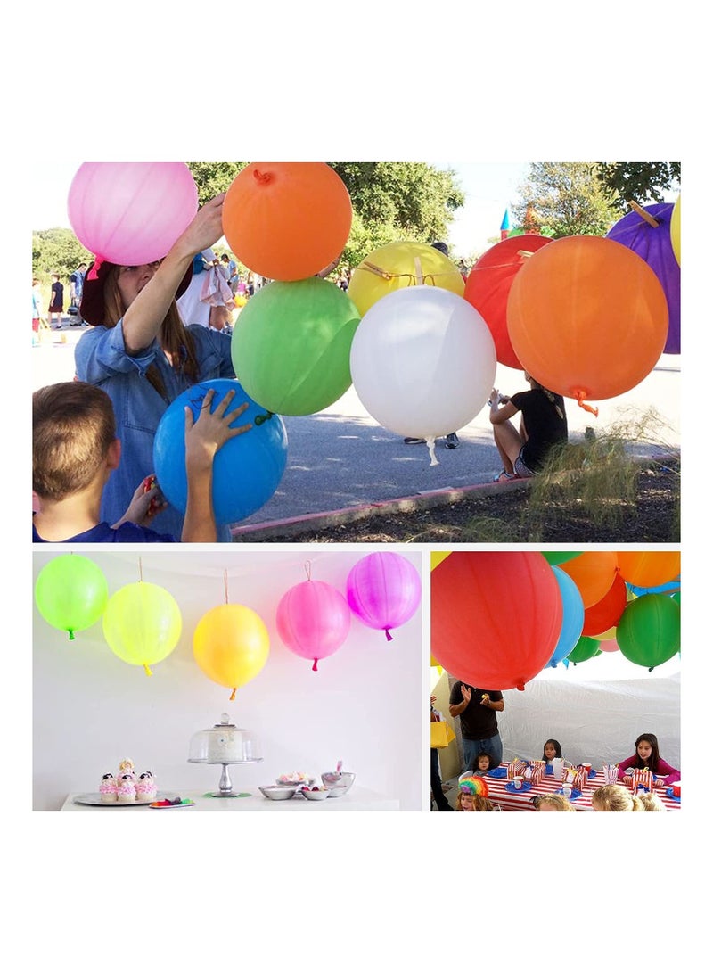 كابتن تيك KASTWAVE 50 Punch Balloons, Party Favors Neon Punching Balloons 18 Inches Assorted Colors Large Punch Balls for Birthday Fun Games Wedding Decoration - Image 2