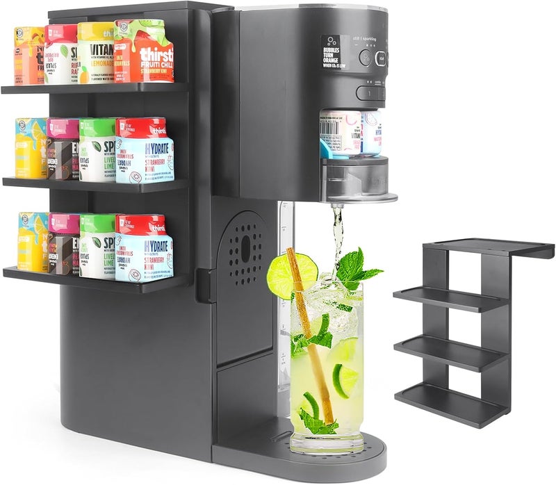 JAYOBGO Flavor Pod Holder for Ninja Thirsti WC1001 Soda Maker, 12-Pod Capacity Wooden Organizer Rack, Countertop Storage Station & Custom Accessory for Thirsti Drink System (Holder Only) - Image 1
