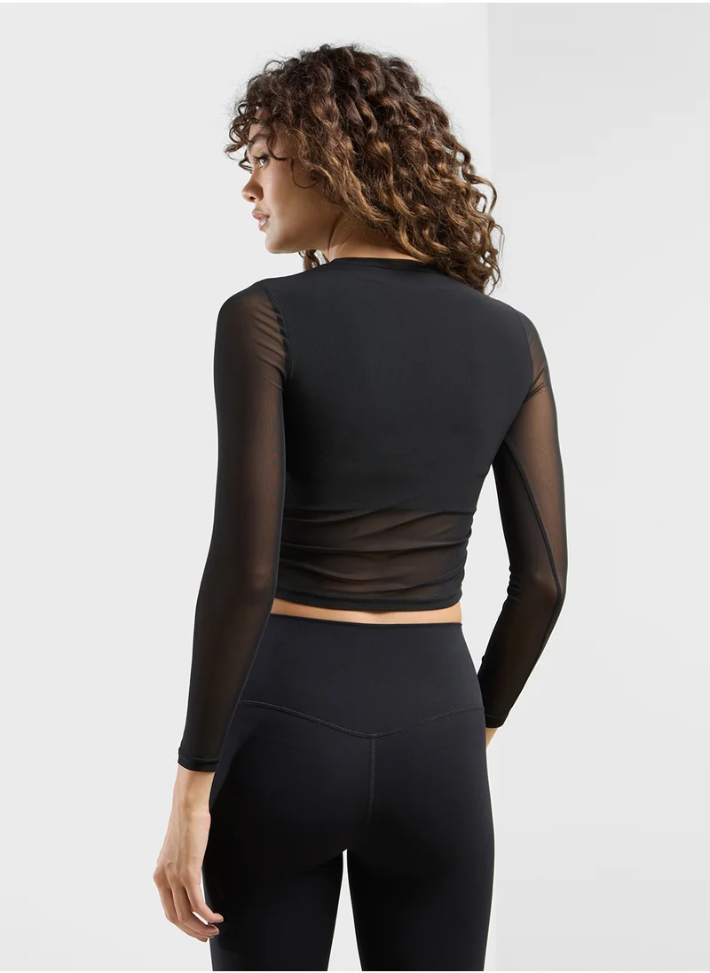 فورورد Sheer Full Sleeves Top