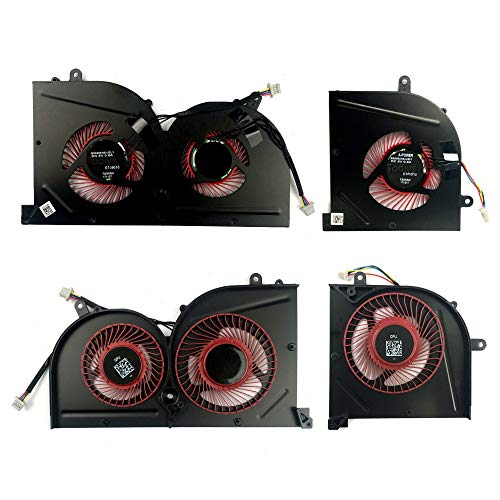 Todiys CPU + GPU Fan Replacement/Compatibility for MSI GS63 GS63VR 6RF 6RF-001US 7RF 7RF-212UK GS73 GS73VR 6RF 6RF-005CA 7RF 7RE-004CN 7RG 7RG-026RU 7RG-039NL MS-16K2 MS-17B BS5005HS-U2F1 BS5005HS-U2L1 - Image 1