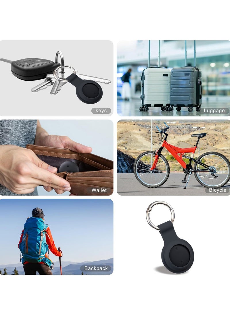 OMEVE - Smart Tracker Item Finder for Apple Find My (iOS Only), Super MINI Size Key Finder Item Locator for Luggage,Wallet,Bicycle and More, IPX6 Waterproof Works Like Apple Airtag(Black-1 Pack) - Image 1