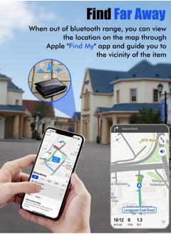 OMEVE Smart Tracker Item Finder for Apple Find My (iOS Only), Super MINI Size Key Finder Item Locator for Luggage,Wallet,Bicycle and More, IPX6 Waterproof Works Like Apple Airtag(Black-1 Pack)  - Image 5