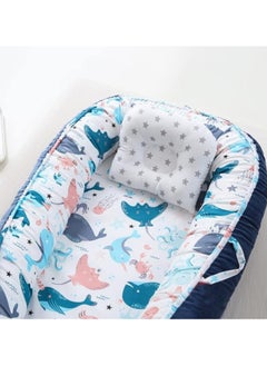 Moro Moro Cotton Baby Nest with Full Zipper – Adjustable & Portable for Newborns  - Image 2