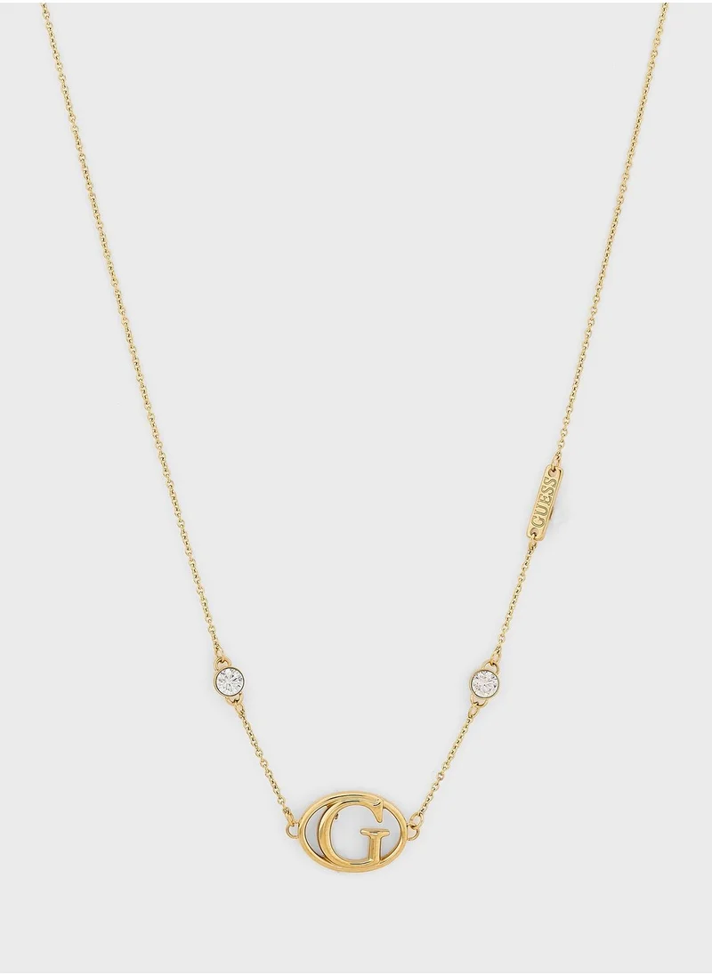 GUESS Iconic Logo Detailed Necklace